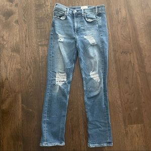 McGuire Vintage Slim Distressed Blue Jeans